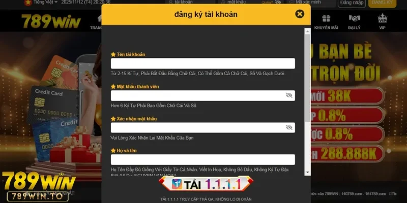 4 bước để đăng ký 789Win chính chủ