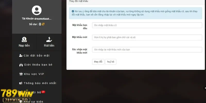 Những thao tác cần thiết của người chơi